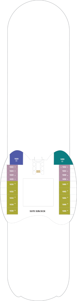 Choose your cabin on Deck 18             